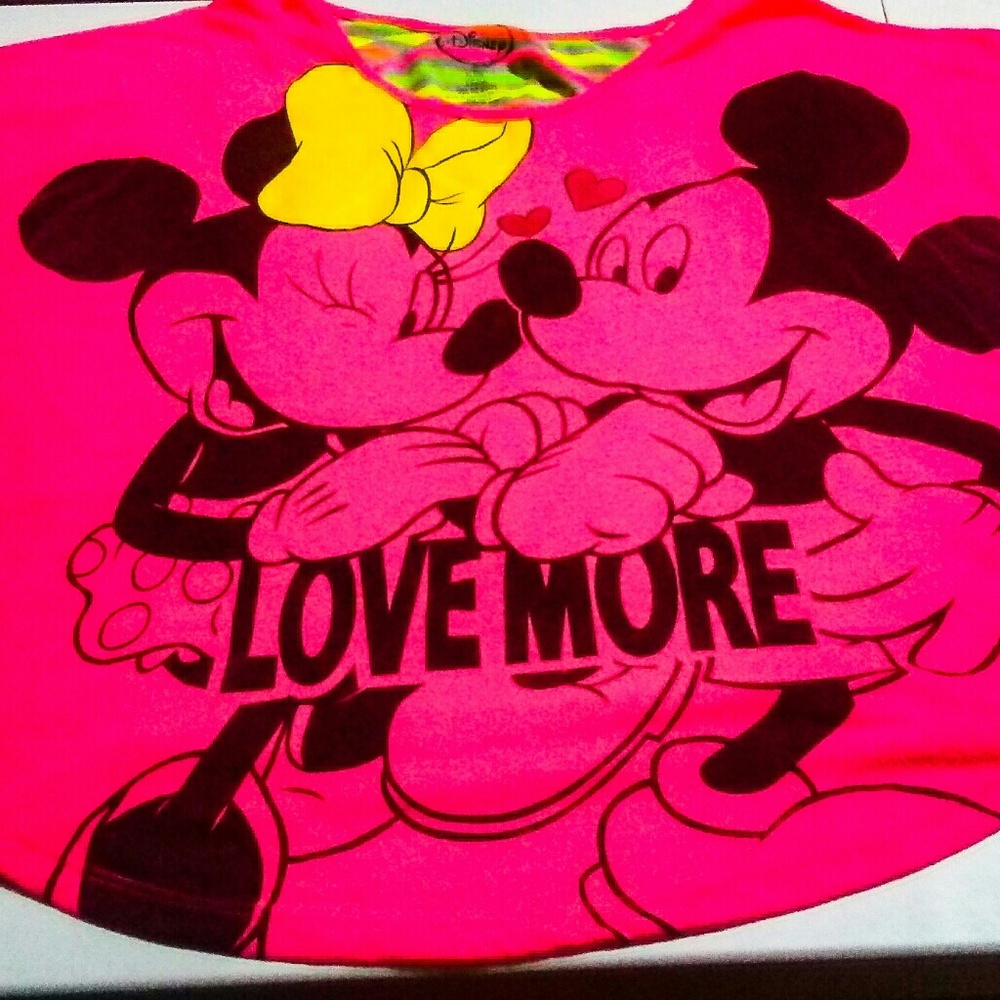 Disney brand womens multicolored Disney shirt
